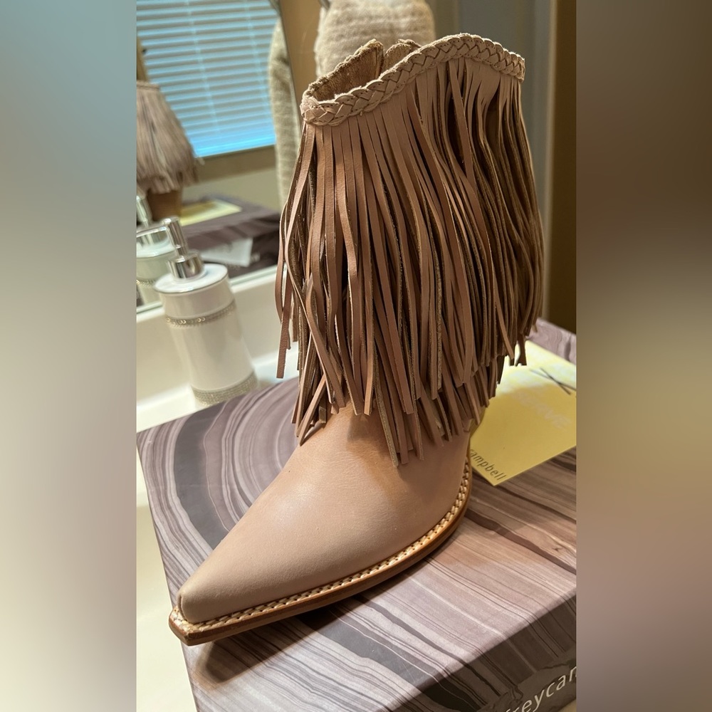 Jeffrey Campbell Small Town low Fringe Boots